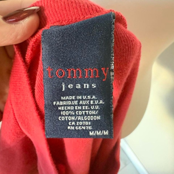 Vintage Y2K Tommy Girl Jeans Red T shirt - Picture 5 of 6